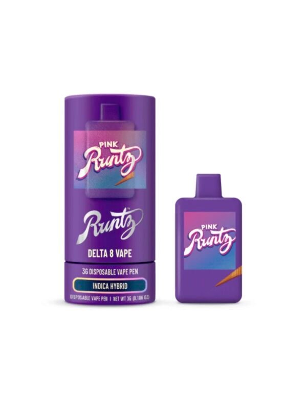 Pink Runtz  (Indica Hybrid)-Cookies Delta 8 Disposable 3G