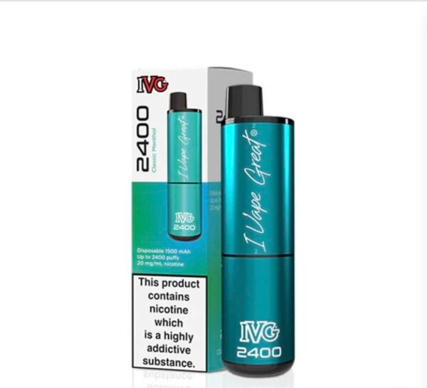 IVG 2400 Classic Menthol 20mg Disposable Vape