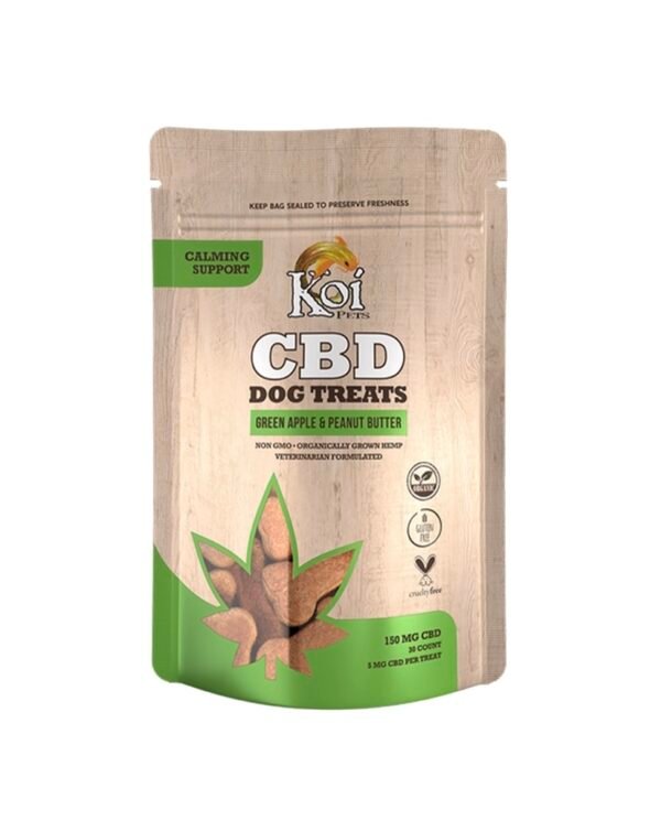 Koi CBD Dog Treats 150 mg (Green Apple & Peanut Butter)